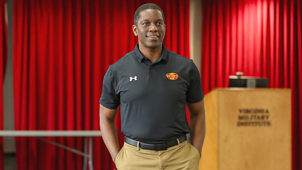 Jamaal Walton ’07 was named VMI director of intercollegiate athletics May 24, 2024.—Photo courtesy VMI Athletics.