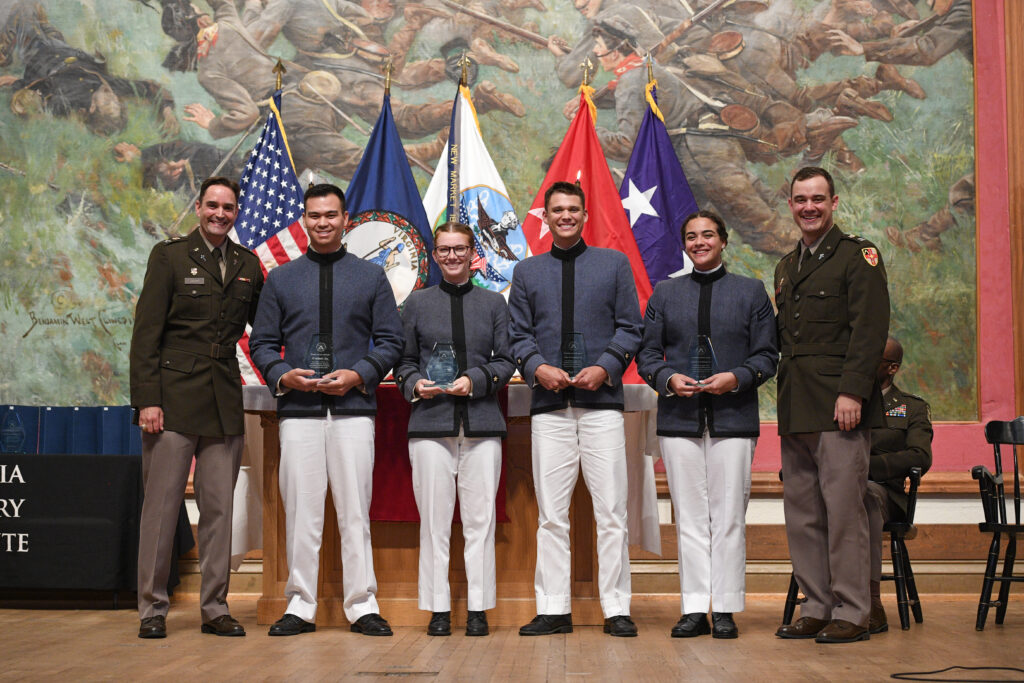 Cadet Chaplains pose for a Baccalaureate group photo.