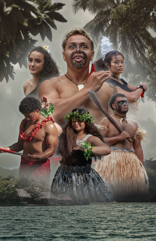 Polynesian dancer promotionlal poster.