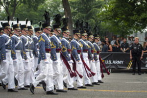 VMI cadets march in Washington DC.