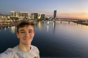 Kaiden Minter ’26, an international studies major, is spending spring semester studying with the Faculty of Political Science at the University of Belgrade in Serbia.