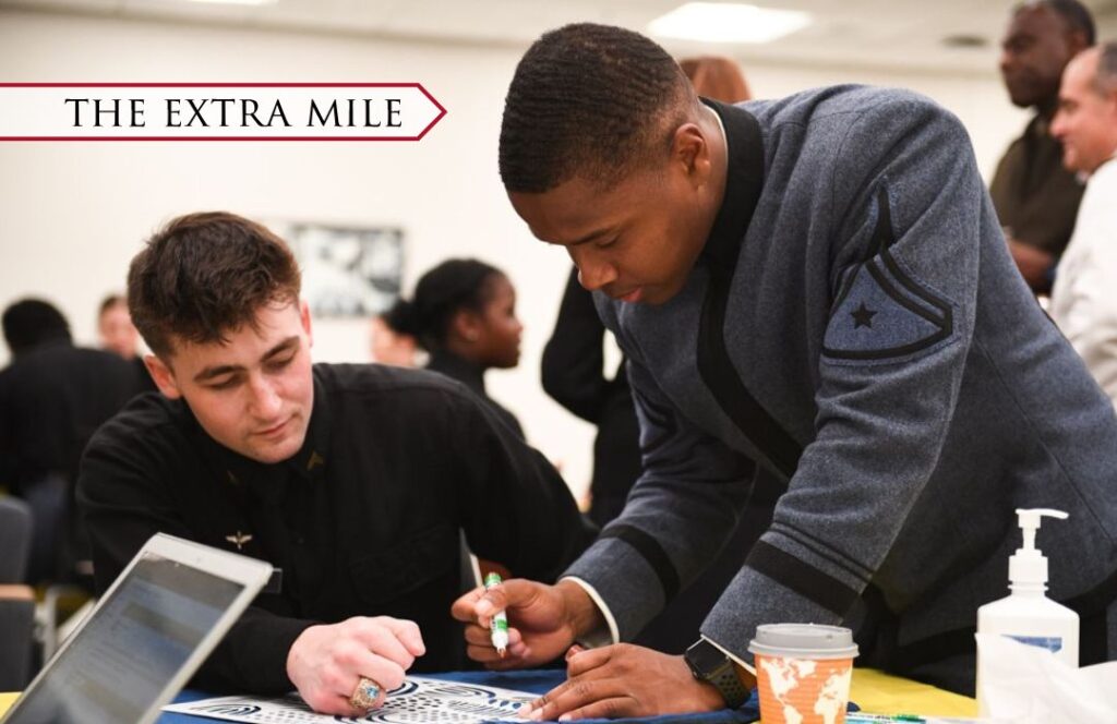 Cadets participating in the promaji club, which creates a community for minorities on post.