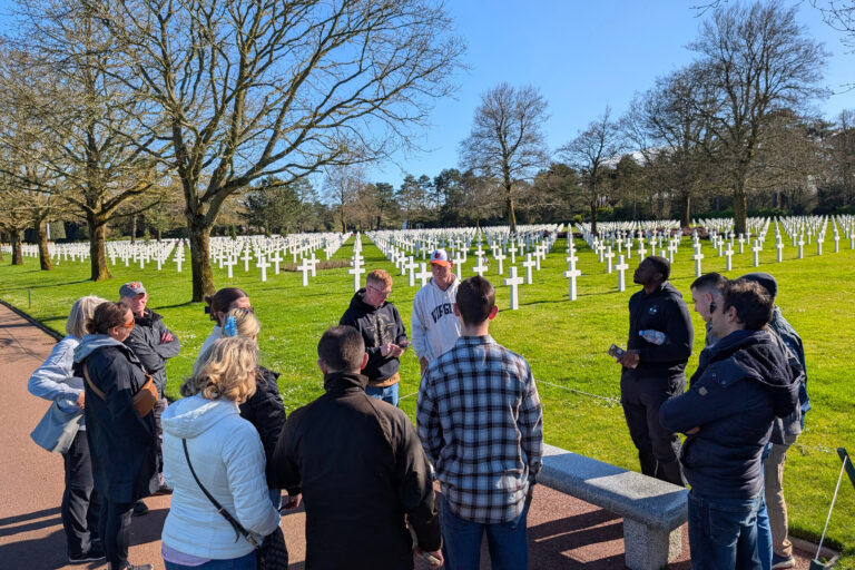 Cadets Honor Fallen Alumni at Normandy