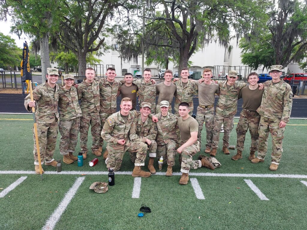 The Virginia Military Institute Army ROTC Blue Ridge Battalion partnered with the Citadel's Palmetto Battalion to create a military skills competition between the two ROTC organizations.