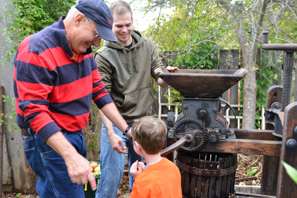 Festivities include cider pressing, period music and dancing, storytelling, games, and crafts for children of all ages. All demonstrations and activities are free.
