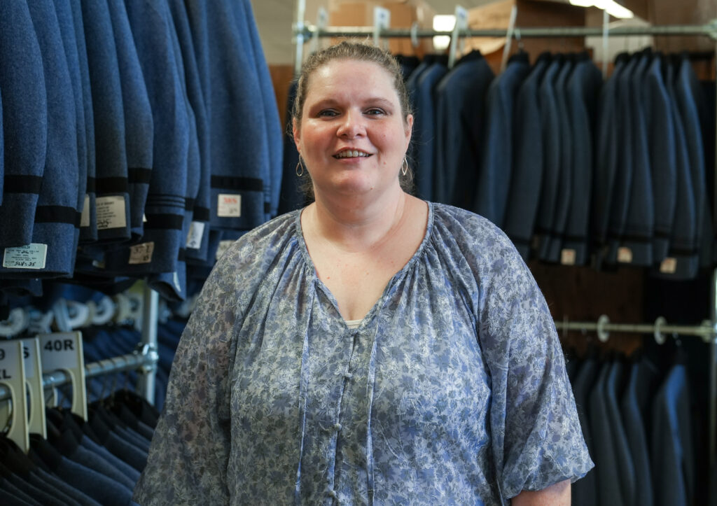 Katherine "Blaine" Noel is the quartermaster at the VMI Military Store