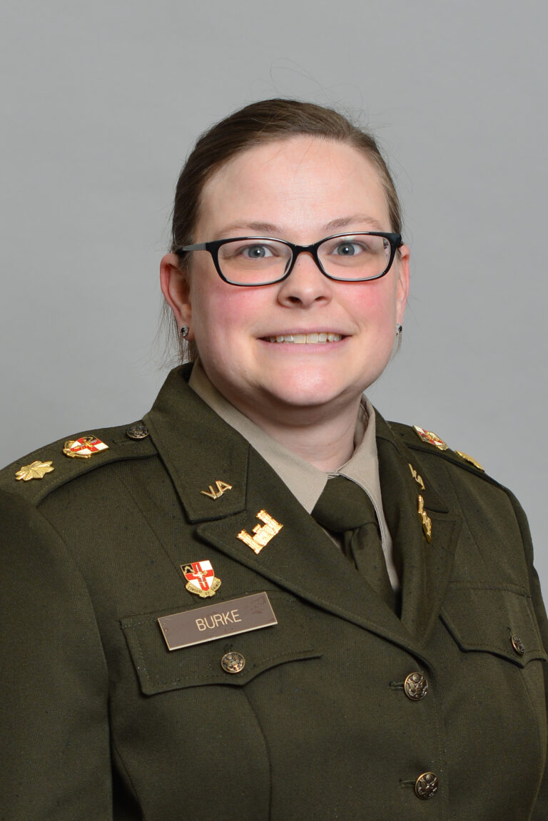 Maj. Alison Burke, assistant professor in the Department of Biology.