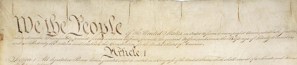 The preamble to the U.S. Constitution.
