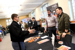 Cadets at the Spring 2023 Engineering Networking & Internship Fair at Virginia Military Institute.