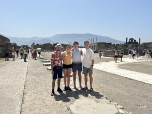 Students in Rome as part of a study abroad program for VMI.