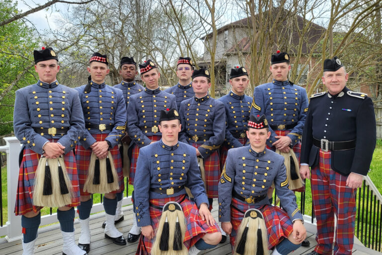 VMI Pipe Band Plays at Nashville Funeral of School Shooting Victim