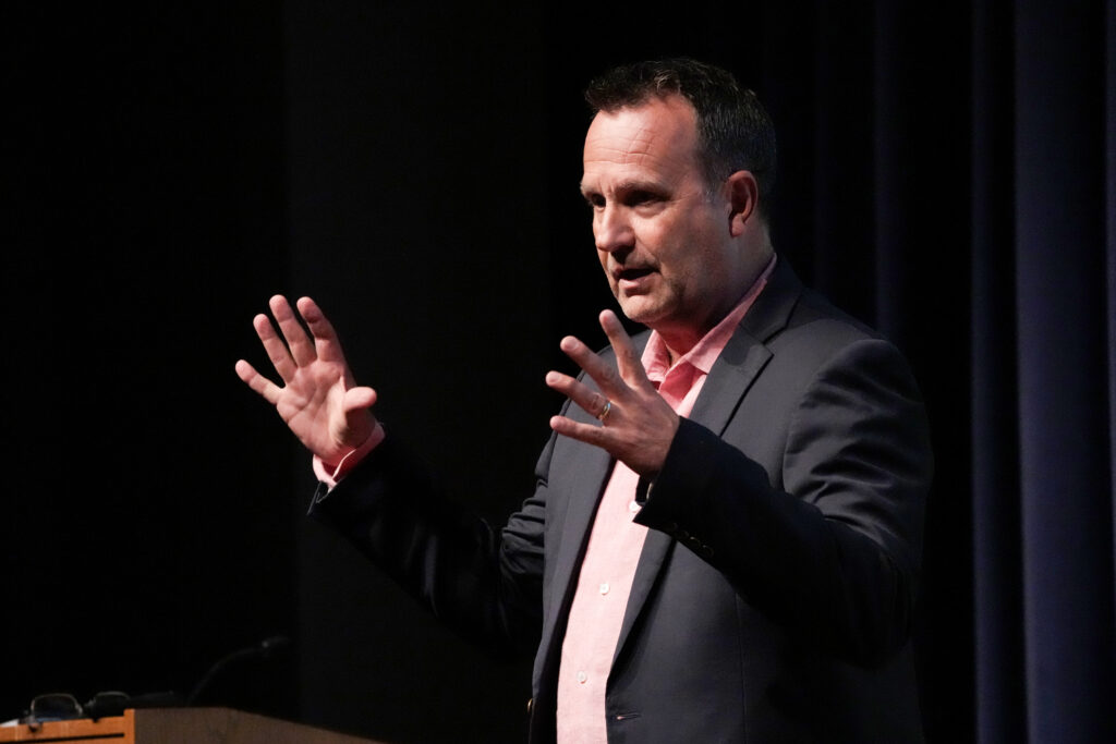 Retired U.S. Army Green Beret Lt. Col. Scott Mann shared his experiences organizing the rescue of hundreds of Afghan citizens during the last days of the U.S. war in Afghanistan.