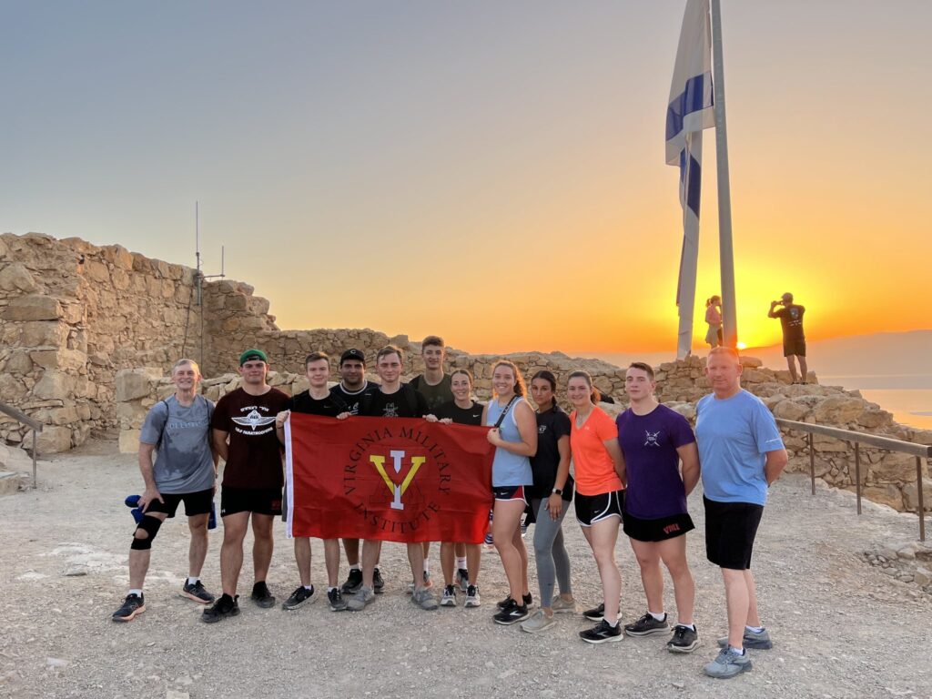 Cadets from Virginia Military Institute joined peers from the U.S. Military Academy at West Point and the Royal Military College Saint-Jean in Canada for a two-week Israel Strategy & Policy Tour.
