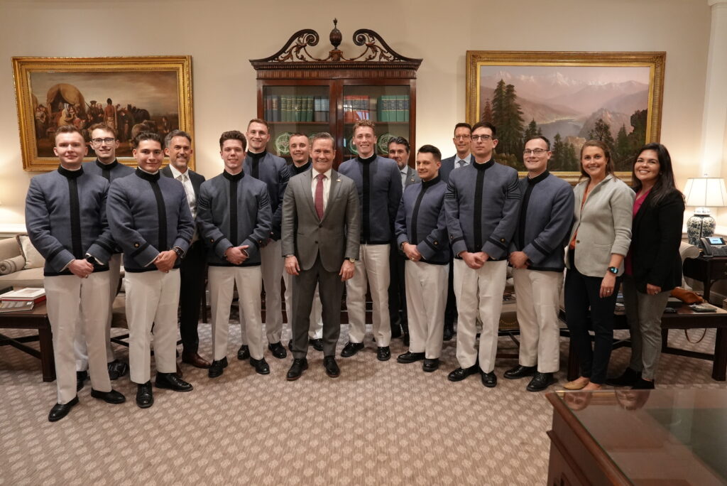Ten cadets and three history professors visited Washington, D.C., and surrounding areas recently as part of a joint venture between the VMI chapter of the Phi Alpha Theta national history honor society, the Department of History (DoH), and VMI's John A. Adams ’71 Center.