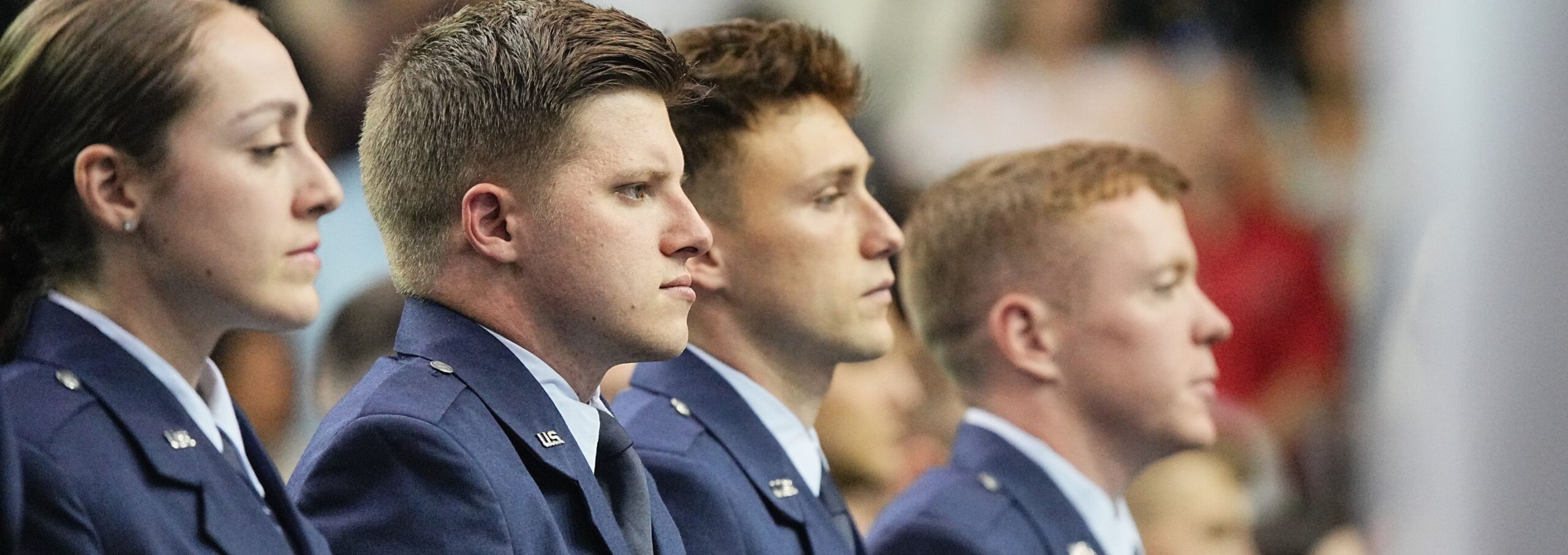 VMI graduates about to be commissioned into the Air Force.