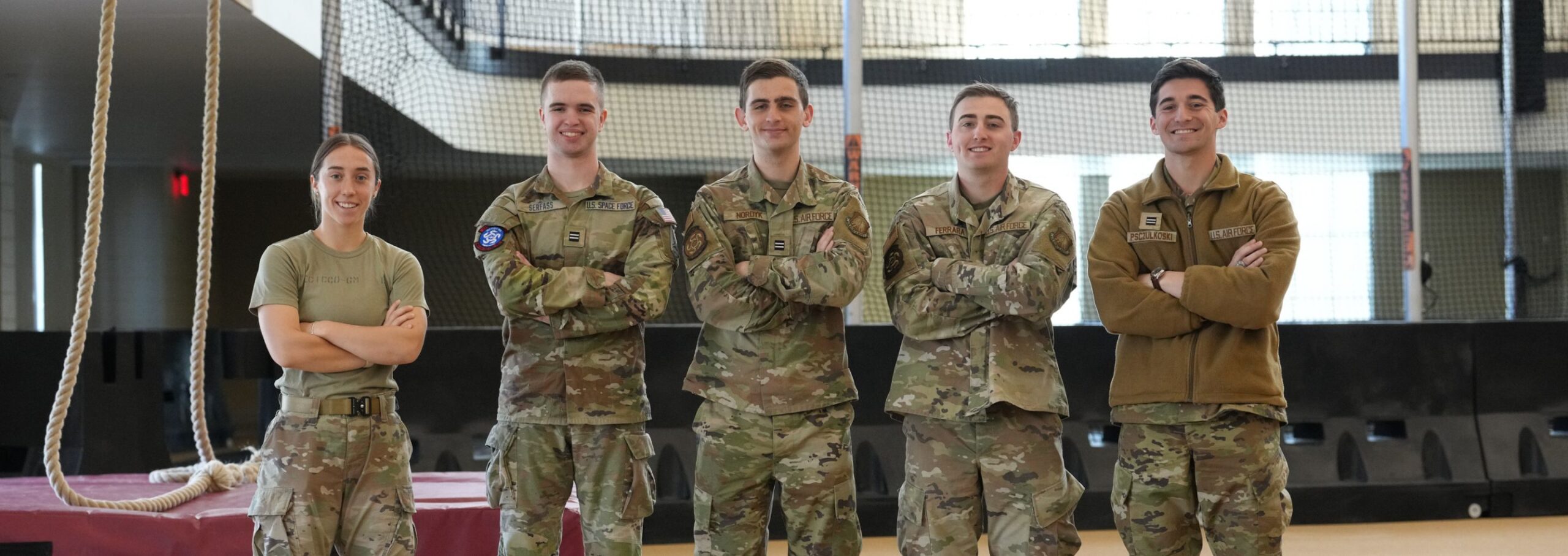 Air Force ROTC members pose at the CPTF.