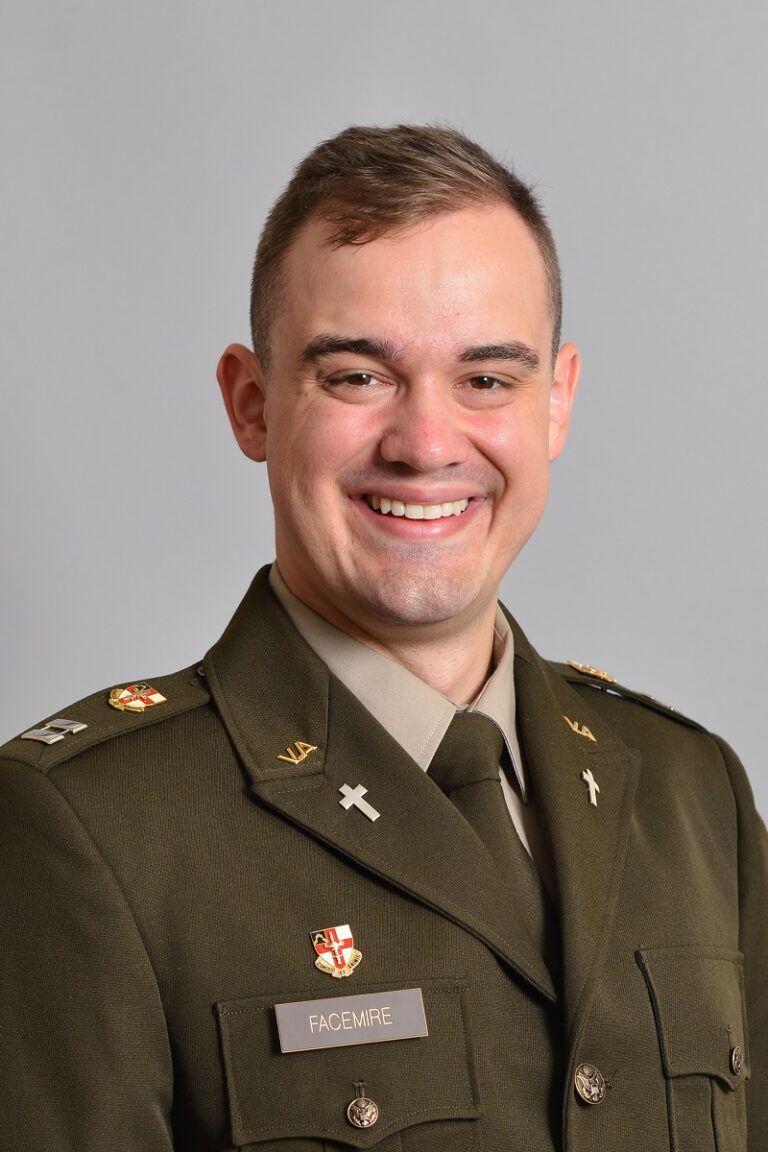 Chaplain (Captain) Eli B. D. Facemire ‘19