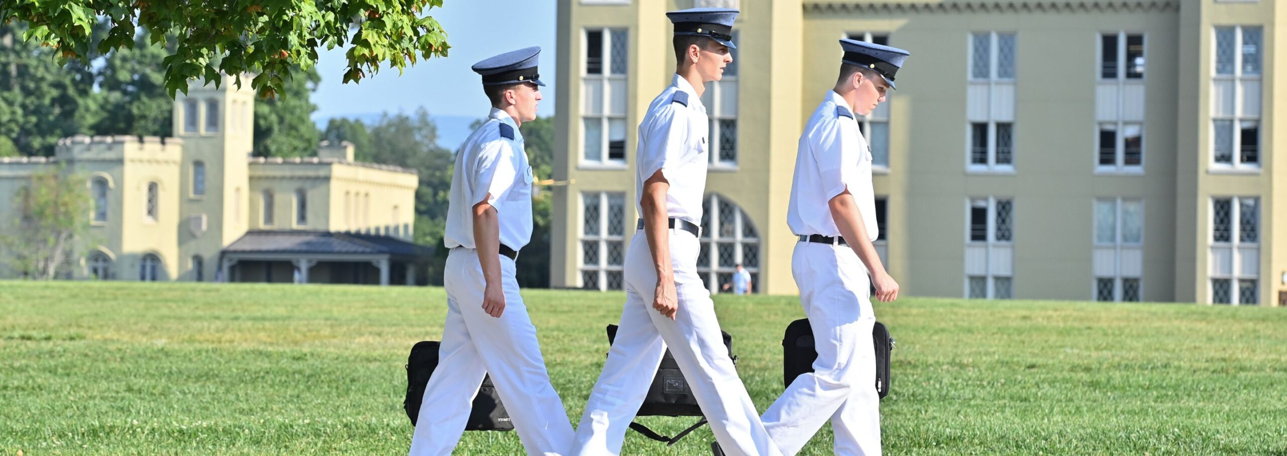 Cadets walking to class.